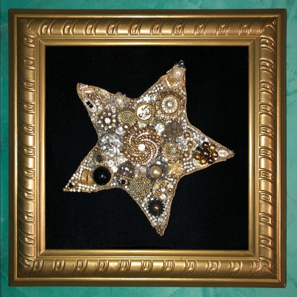 Vintage Jewelry Mosaic ~ “Starlight Starbright” - Picture 1 of 8